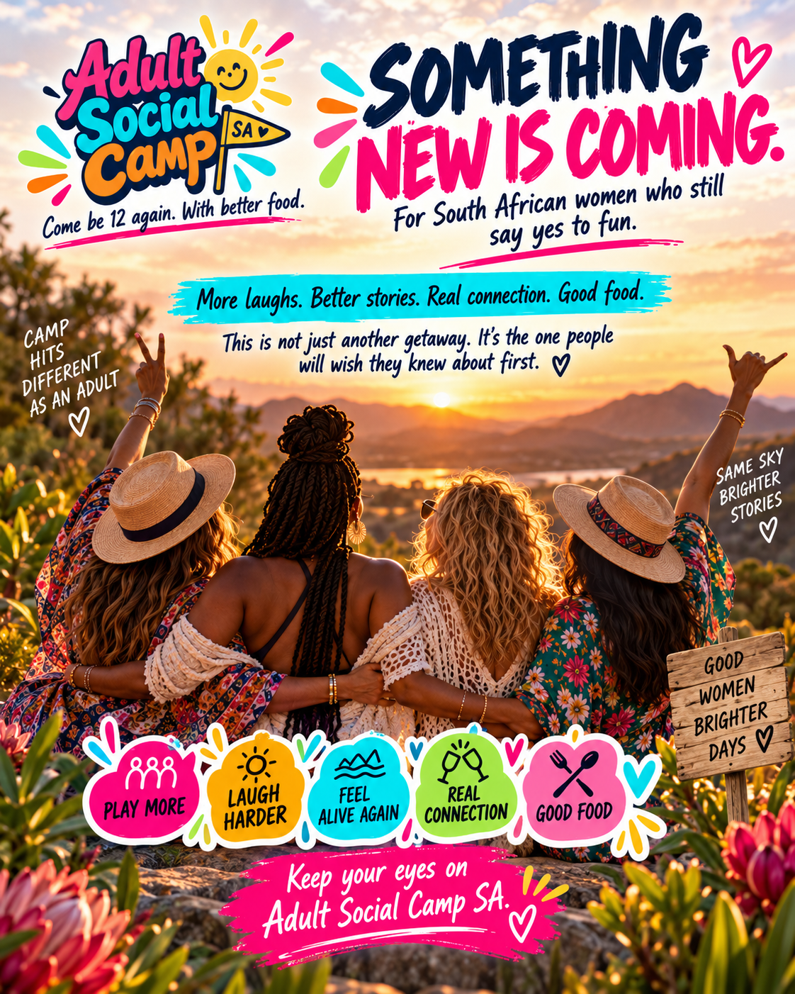 Adult Social Camp poster
